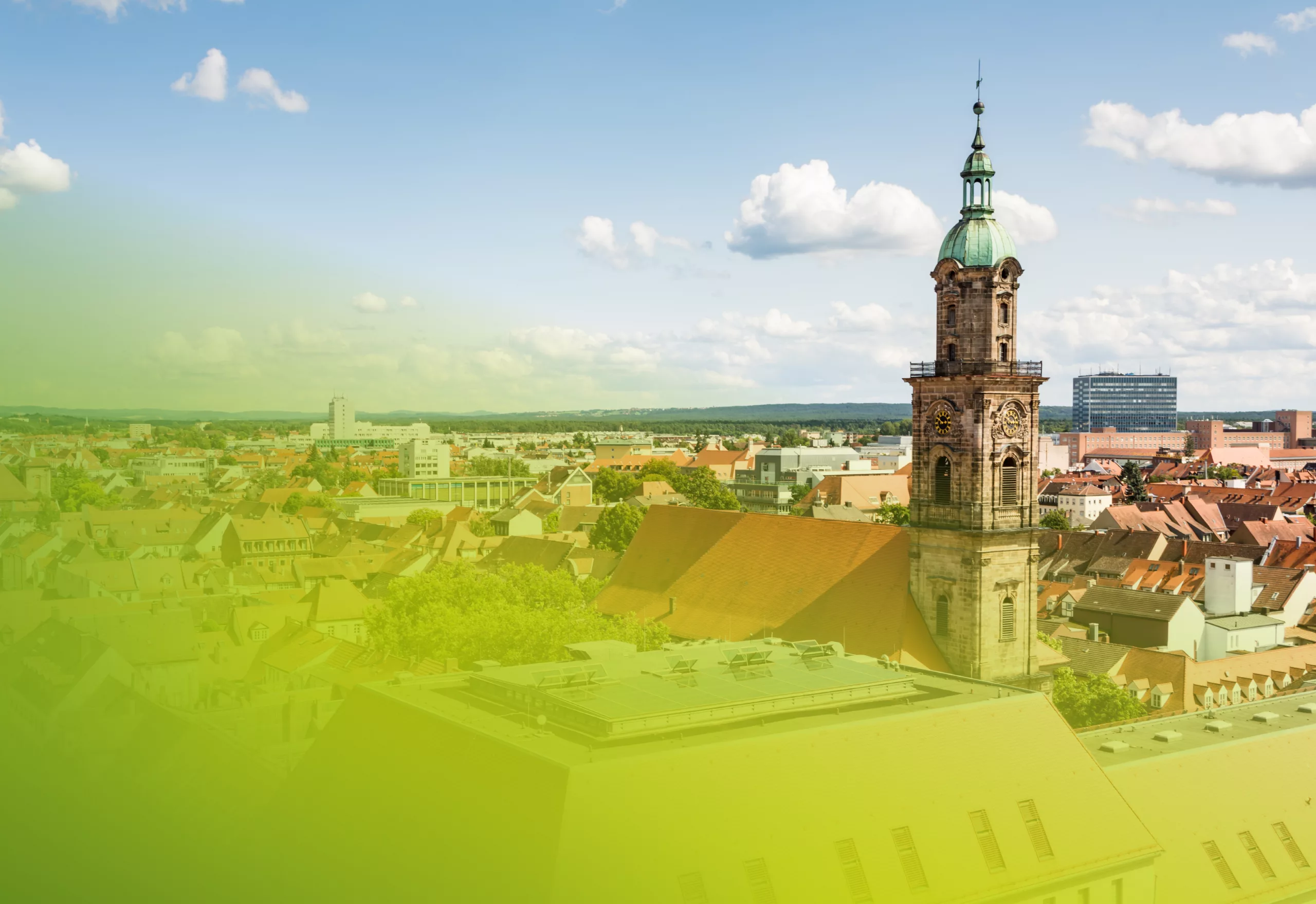 Blick über Erlangen-Höchstadt