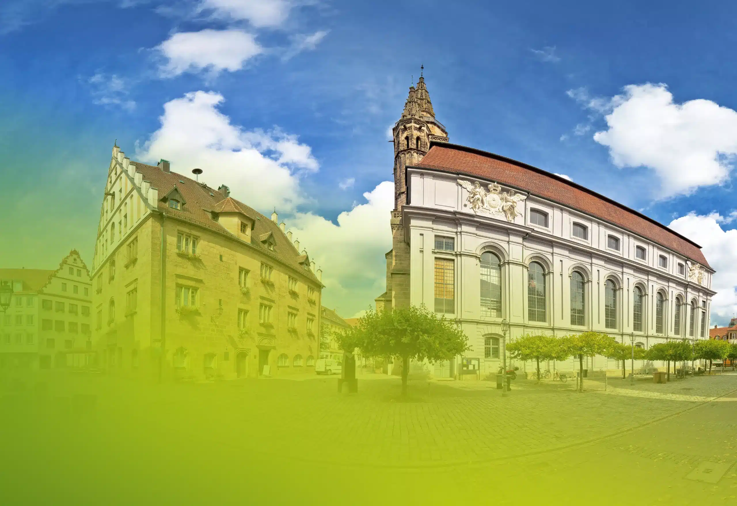 Bild von Ansbach mit Grünverlauf