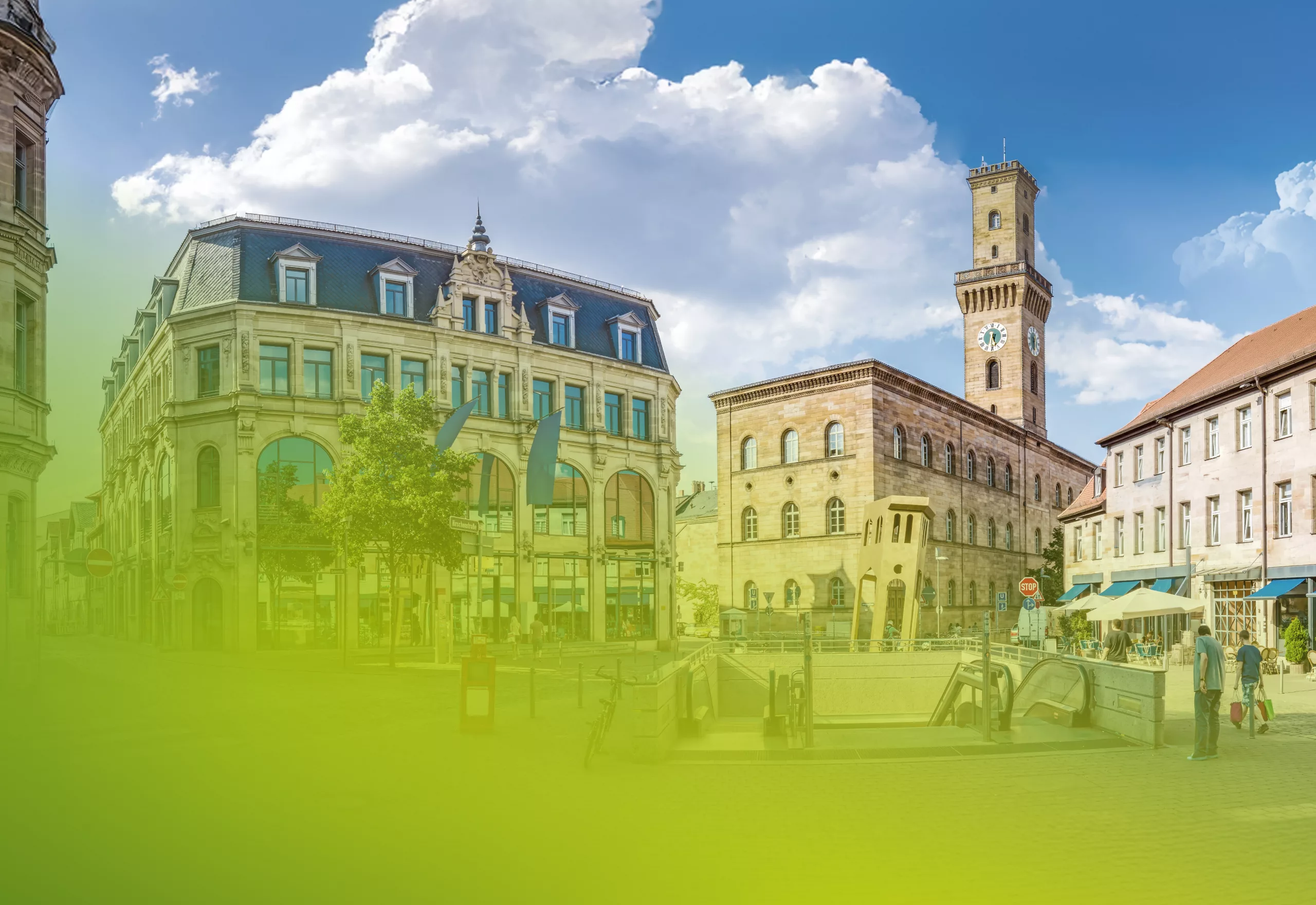 Rathausplatz in Fürth