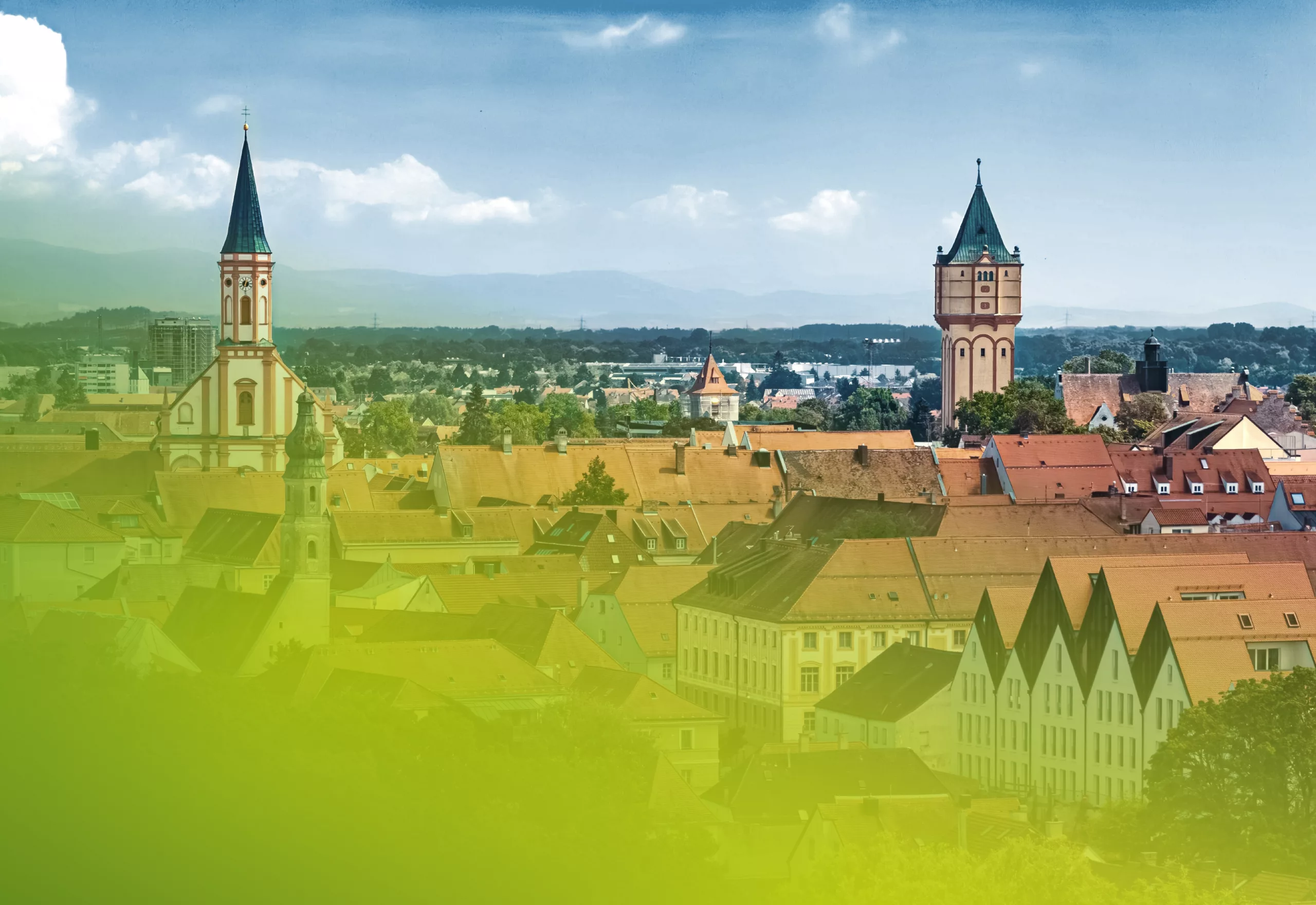 Blick über Straubing