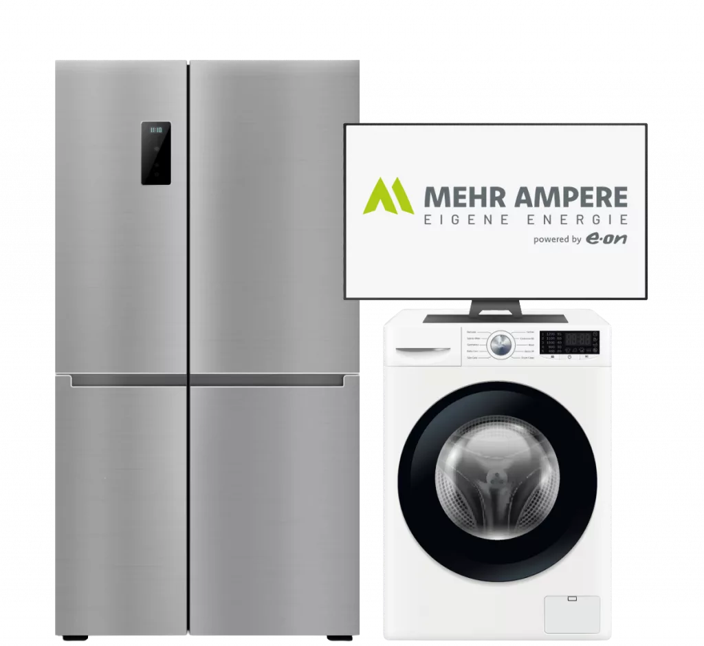 Normale Verbraucher wie Kühlschrank, Waschmaschine und Fernseher die in Summe die Grundlast ergeben.