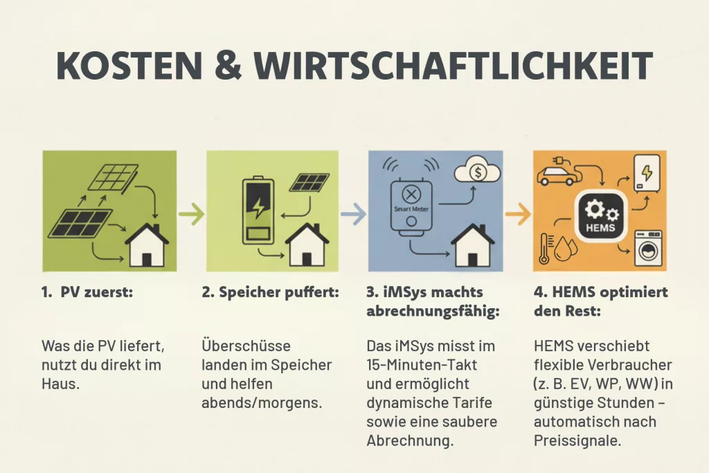 Kosten & Wirtschaftlichekit 4 Schritte auf die man achten muss.