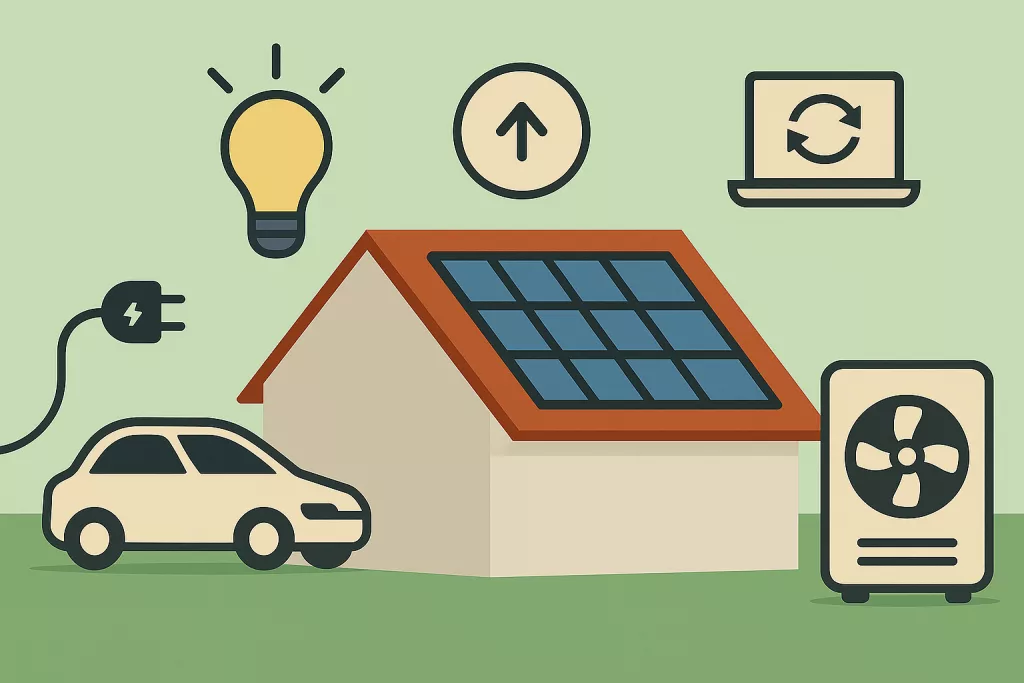 Zukunft beim Planen von PV mitdenken, Wärmepumpe, Wallbox und vieles mehr.